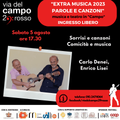 Extramusica presenta sorrisi e canzoni - comicita' e musica con enrico lisei e carlo denei